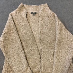 Beige sherpa jacket.